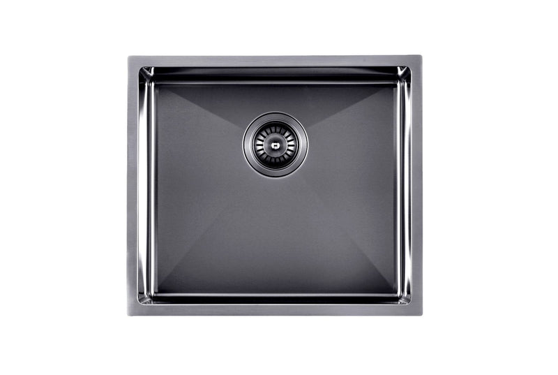 490x440x230mm 1.2mm Handmade Top/Undermount Single Bowl Kitchen/Laundry Sink - Pacific Bathroom Products