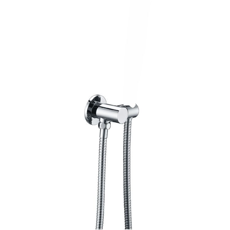 Round Chrome Hand held Shower Bracket Holder - Pacific Bathroom Products