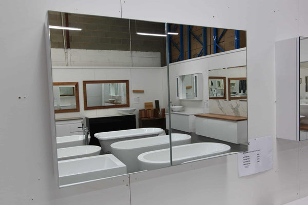 900 x 600 Slimline Mirror Door Shaving Cabinet - Pacific Bathroom Products