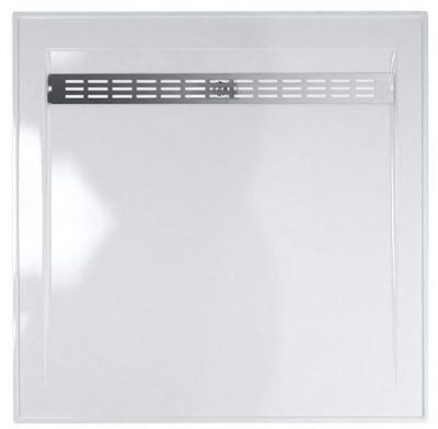 Barossa PolyMarble 900 x 900 Shower Base (rear outlet) - Pacific Bathroom Products