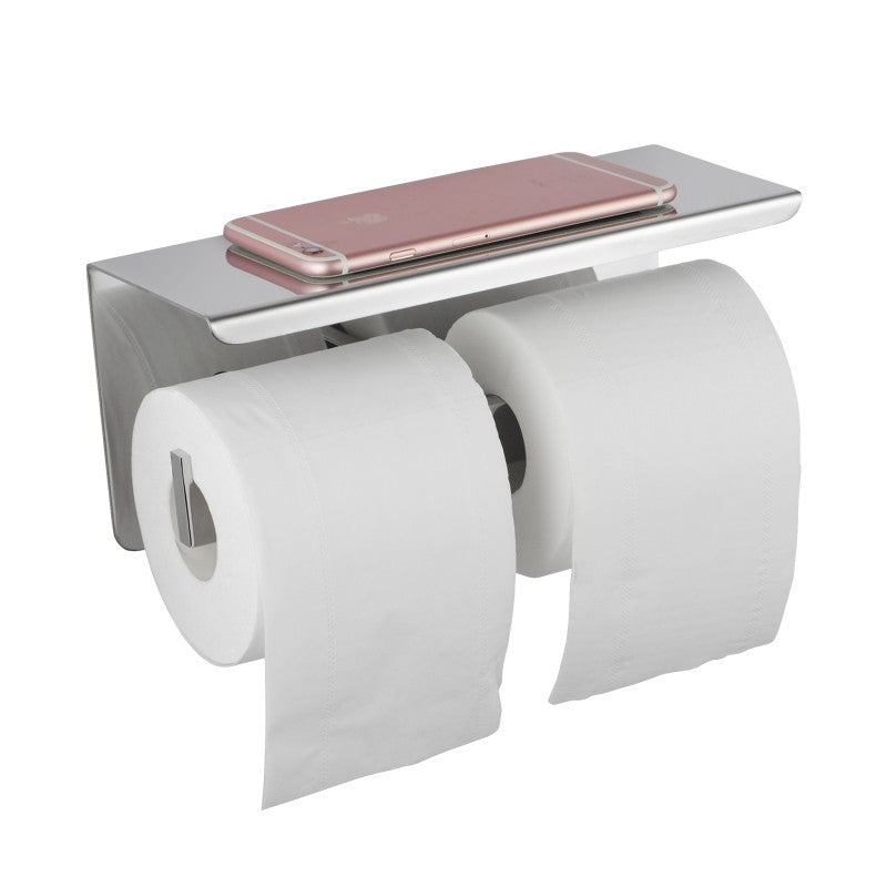 Chrome Smartphone Twin Toilet Roll Holder - Pacific Bathroom Products