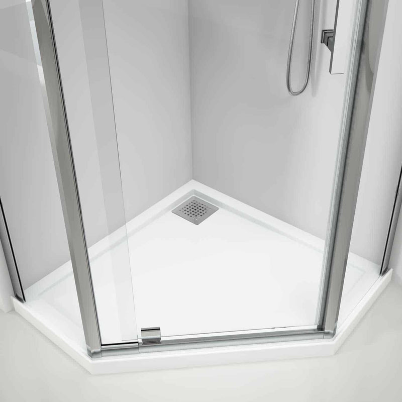 ECO NEO CORNER 914 x 914 Shower Base (rear outlet) - Pacific Bathroom Products