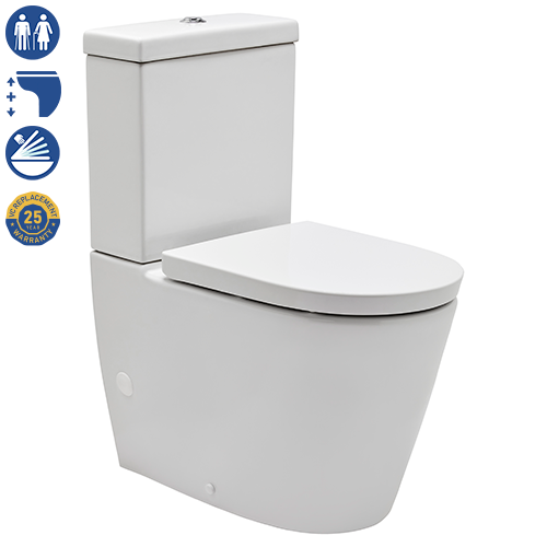 Venezia Rimless Ambulant Toilet Suite - Pacific Bathroom Products