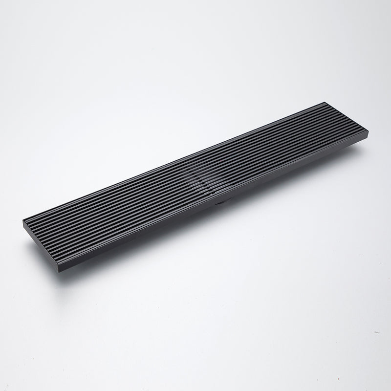 Linear Lid Floor Grate - Black - Pacific Bathroom Products
