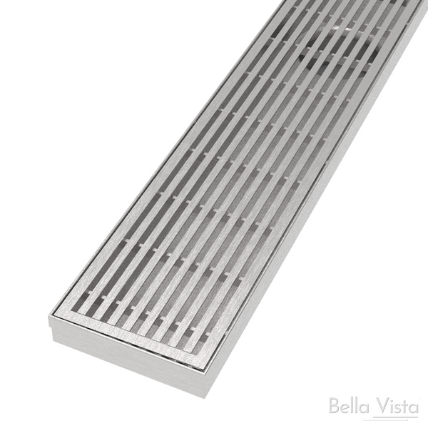 Linear Lid Floor Grate - Satin Finish - Pacific Bathroom Products