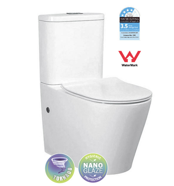 Venice Back To Wall Toilet Suite - Pacific Bathroom Products