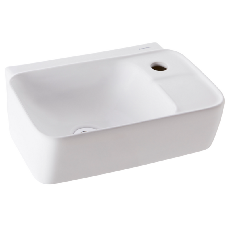 Gemelli 400 Wall Mounted  Ceramic Basin - Pacific Bathroom Products