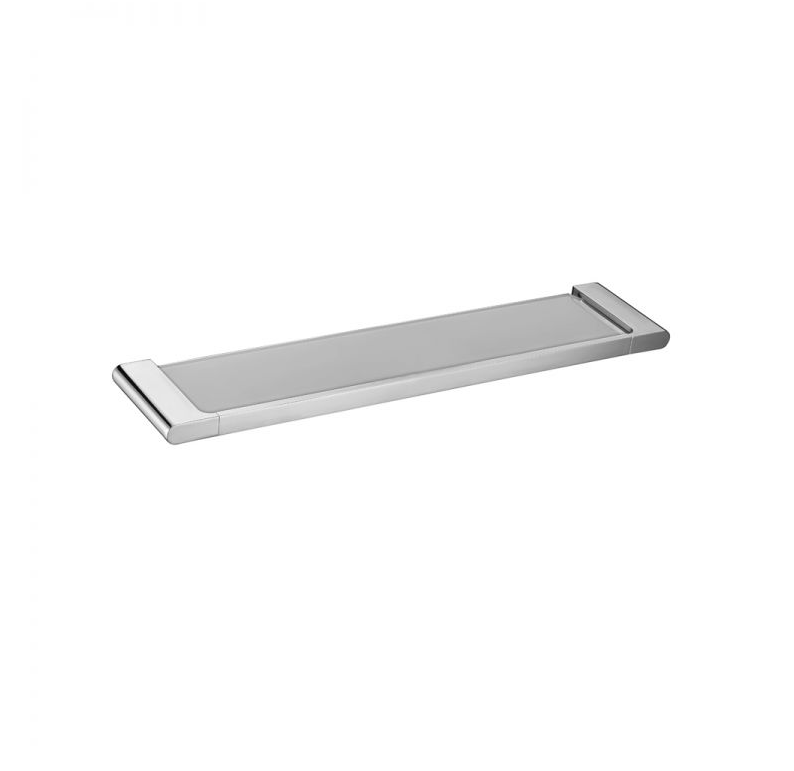 Rush Tempered Glass Chrome or Matte Black Shelf - Pacific Bathroom Products