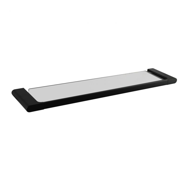 Rush Tempered Glass Chrome or Matte Black Shelf - Pacific Bathroom Products